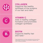 Healthy Collagen Peptides Tablets Vitamin C Biotin for Adult Hair Skin Nail Health Non-Pregnant Individuals Dietary Supplement