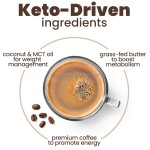 Herbal Keto Coffee Soluble Powder Healthy Meal Replacement Weight-Loss Drink Medicinal Mushroom Extract Sweetened Instant Coffee