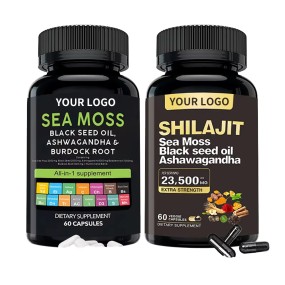 OEM/ODM Natural Shilajit Extract Capsules Highly Absorbable Gluten-Free Non-GMO Herbal Supplements
