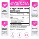 Multi Collagen Pep-tide Hydrolysate Powder Beauty Skin Care Type Healthcare Supplement Hydrolyzed