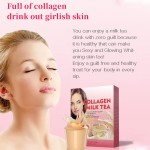 Private Label Collagen Milk Tea Beauty-Enhancing Skin Whitening Powder for Women Glow Beauty Protein Tea