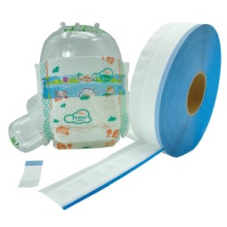 魔术贴侧腰贴厂家 - 绿蓝边PP纸尿裤用代工