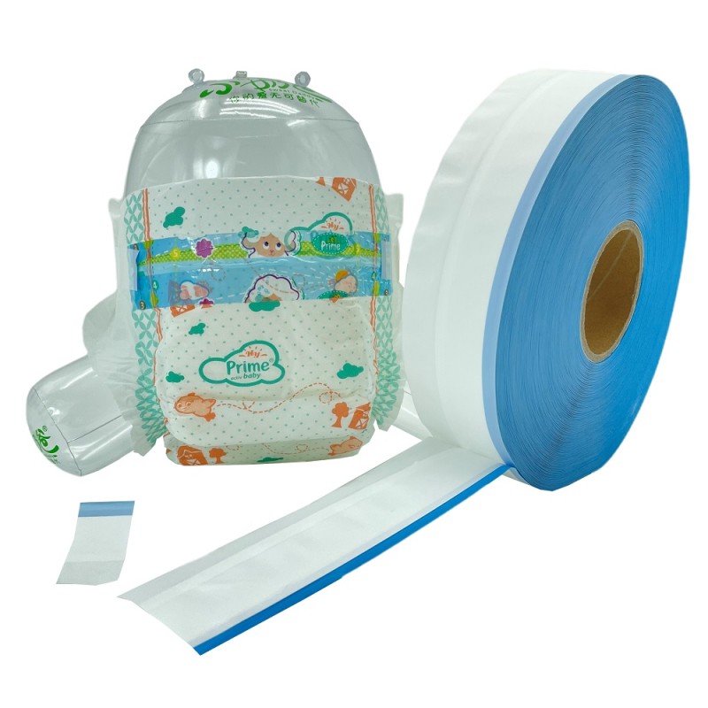 魔术贴侧腰贴厂家 - 绿蓝边PP纸尿裤用代工