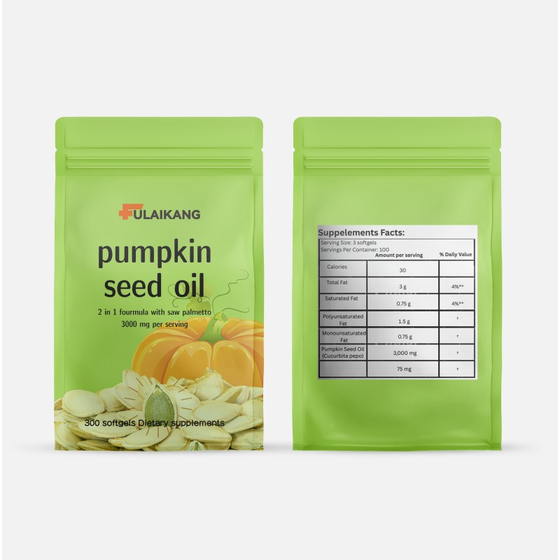 Pumpkin Seed Oil Softgel Manufacturer - OEM/ODM with Saw Palmetto