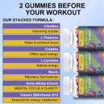 Pre Workout Gummies Manufacturer - OEM Custom Creatine Energy Supplement