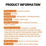 Carotene Softgel Capsule Factory - OEM Custom Organic Beta Carotin Vision