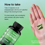 Moringa Leaf Capsules Factory - OEM Custom 1000mg Weight Loss Support