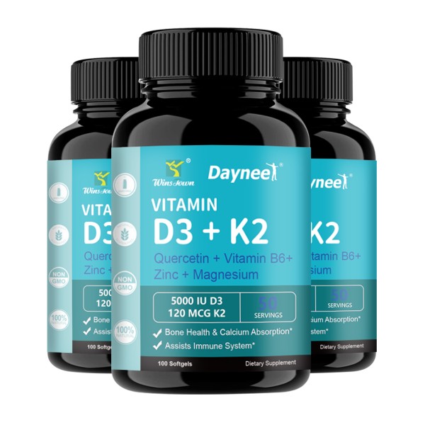 Vitamin D3 K2 Capsules Manufacturer - OEM Custom 50000 IU Bone Health