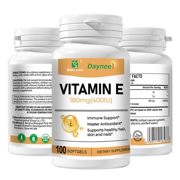 Vitamin E Soft Gel Capsules Manufacturer - Private Label Immunity Skin Support