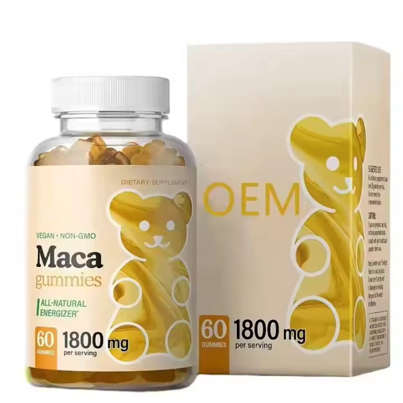Maca Gummies Supplier - OEM Energy Mood Boost Organic Extract
