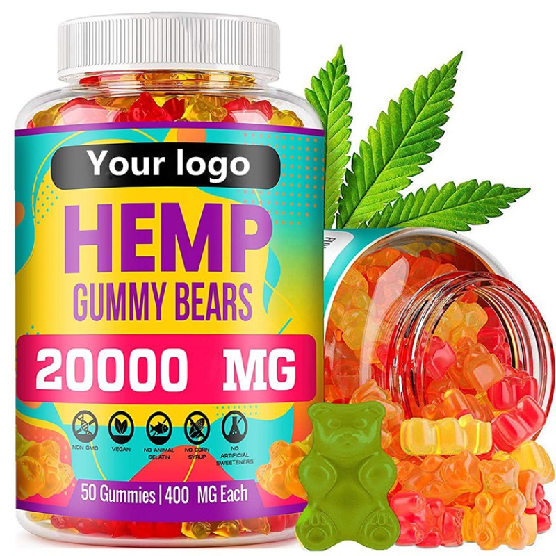 100% Natural Organic Herbal omega 3 6 9 Fast Food Candy Supplement Bear Premium Hemp Gummies