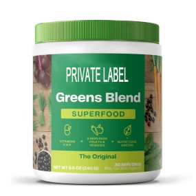 OEM Private Label Super Greens Powder for Boost Energy , Digestive Enzymes & Probrotics Super Greens Supplement