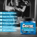 Tiktok Hot Sell Oem Private Label Creatine Monohydrate Gummies BCAA Pre Workout Gummies Weight Gain Gummy Candy Gym Supplement