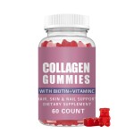 Tiktok Hot Sell Dietary Supplement Vegan Vitamins Gummy Natural Fruit Flavor Collagen Biotin Hair Skin Nails Gummies