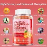 Sugar Free Supplement Gummies Good Quality With Zinc,Calcium and Magnesium Herbal Supplements Vitamin D3 & B12 for Women and Men