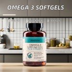 Alaskan Fish Oil Omega 3 2000mg Softgels with Vitamin E DHA EPA for Adult & Teenagers' Heart Brain Joint Health