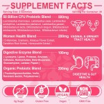 OEM ODM Factory Wholesale Digestive Support Urinary Health Balance PH Probiotic Gummies for Women