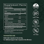 Natural Formulation Natural Stress Relief and Adrenal Fatigue Supplement Vegan Liquid Adrenal Health Capsules