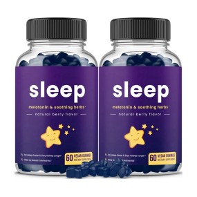 Private Label Custom Sugar Free Sleeping Gummies 10000mg Vegan Melatonin Gummies for Fast Sleep Deep