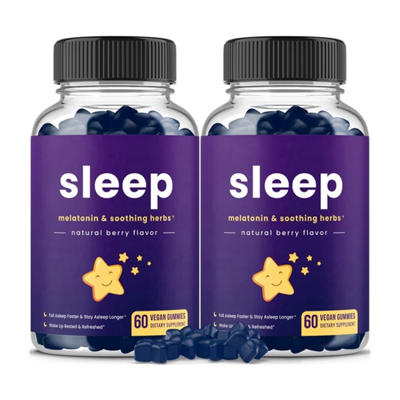 Private Label Custom Sugar Free Sleeping Gummies 10000mg Vegan Melatonin Gummies for Fast Sleep Deep