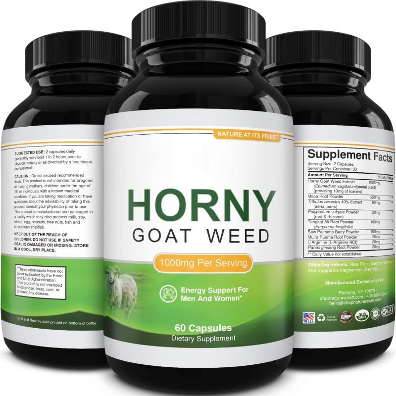Energy Booster Maca Goat Weed Herbal Complex Capsule