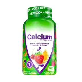 Private Label Sugar Free Vegetarian Improve Bone Health Vitamin D3 Calcium Gummies for Kids Men and Women