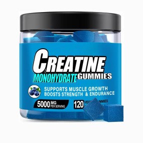 Tiktok Hot Sell Oem Private Label Creatine Monohydrate Gummies BCAA Pre Workout Gummies Weight Gain Gummy Candy Gym Supplement