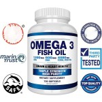 Private Label OEM High Quality 120 Pieces Deep Sea Omega 3 Fish Oil Softgel Capsules Food Supplement