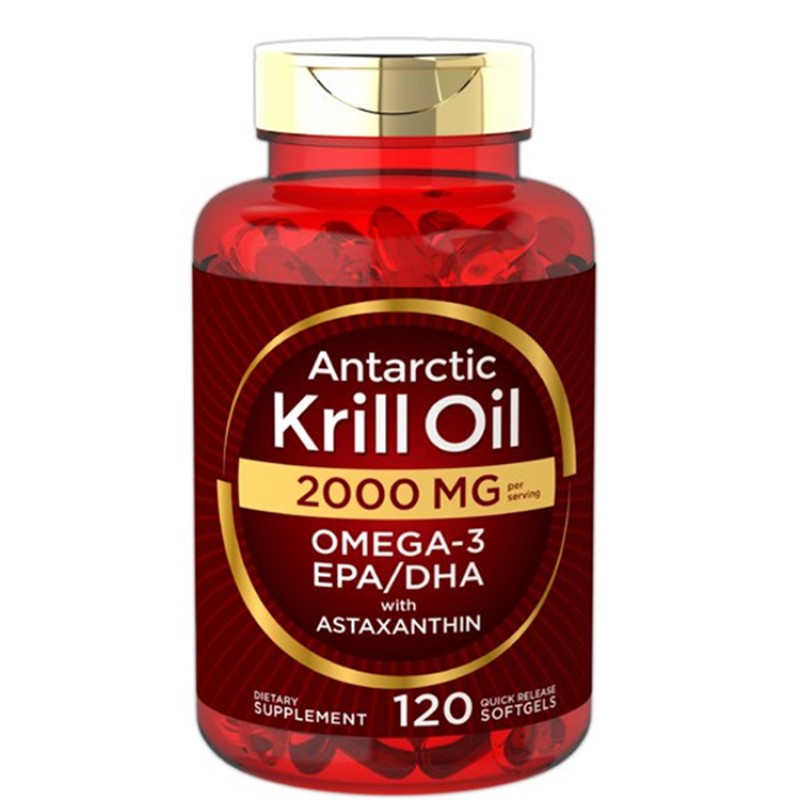 Private Label 1000mg Astaxanthin Softgel Powder Omegas 3 EPA DHA Softgels Krill Oil Soft Gels Astaxanthin Capsules