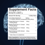 Lion's Mane Capsules Factory - Private Label 5 in 1 Mushroom Men Health Focus