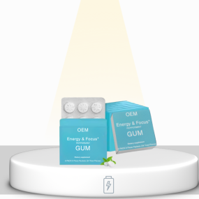 L-Theanine Caffeine Gum Factory - OEM ODM Sugar Free Focus Energy Chewing Gum