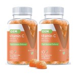 Vitamin C Gummies Factory - OEM Custom Orange Flavor Zinc Echinacea Immunity
