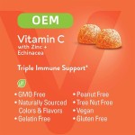 Vitamin C Gummies Factory - OEM Custom Orange Flavor Zinc Echinacea Immunity