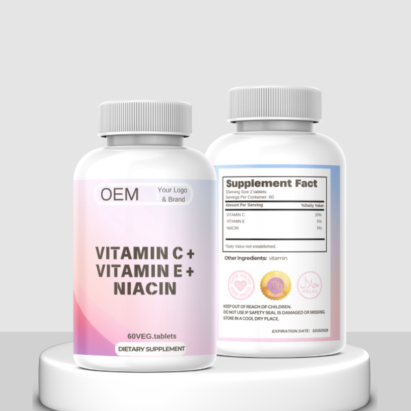 Vitamin C Chewing Tablets Supplier - OEM Custom Vitamin E Niacin Collagen Anti-Aging