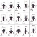 Car Fastener Supplier - Universal Moulding Clip Set