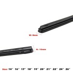 Car Wiper Blade Manufacturer - Hybrid Rubber Refills 8.5mm