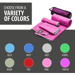 旅行毛巾生产厂家 - 便携超细纤维带网袋