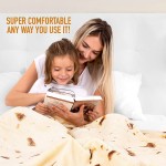 儿童毯子生产厂家 - 圆形比萨印花床用