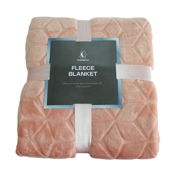 法兰绒毯子厂家 - 豪华加厚冬季纯色