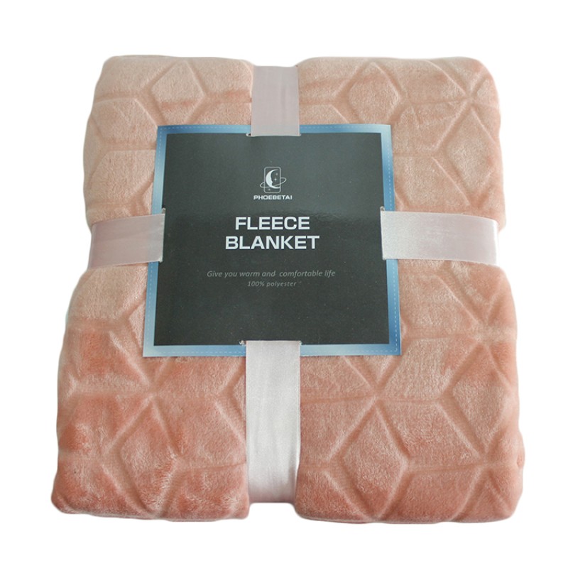法兰绒毯子厂家 - 豪华加厚冬季纯色