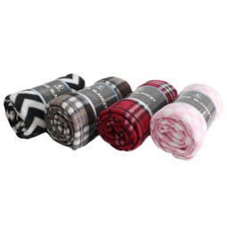 摇粒绒毯子生产厂家 - 优惠印花柔软批发