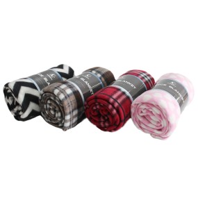 摇粒绒毯子生产厂家 - 优惠印花柔软批发