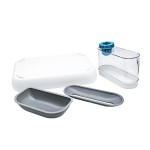 宠物喂食器厂家 - 二合一猫用水粮分配器