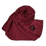 Pet Dog Towel Manufacturer - Quick Drying Cute Embroidered Paw