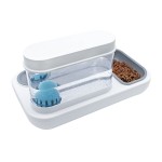 宠物喂食器厂家 - 二合一猫用水粮分配器