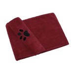 Pet Dog Towel Manufacturer - Quick Drying Cute Embroidered Paw