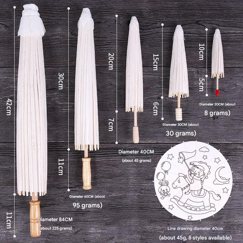 婚礼伞厂家 - 纸质新娘白伞