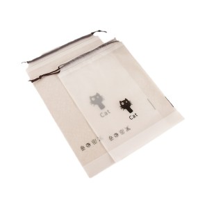 抽绳袋厂家 - 磨砂PE化妆化妆品存储