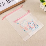 抽绳袋厂家 - 磨砂PE化妆化妆品存储