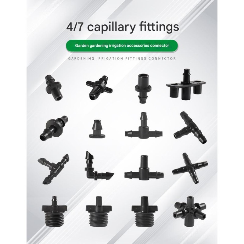 Irrigation Connector Factory - 1/4" Barb Fitting 4mm